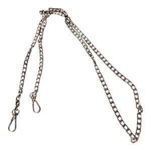 Silver Chain Crossbody Bag Strap Replacement 47” Metal Purse Shoulder Strap